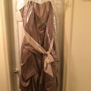 Strapless Satin Bridesmaid Dress